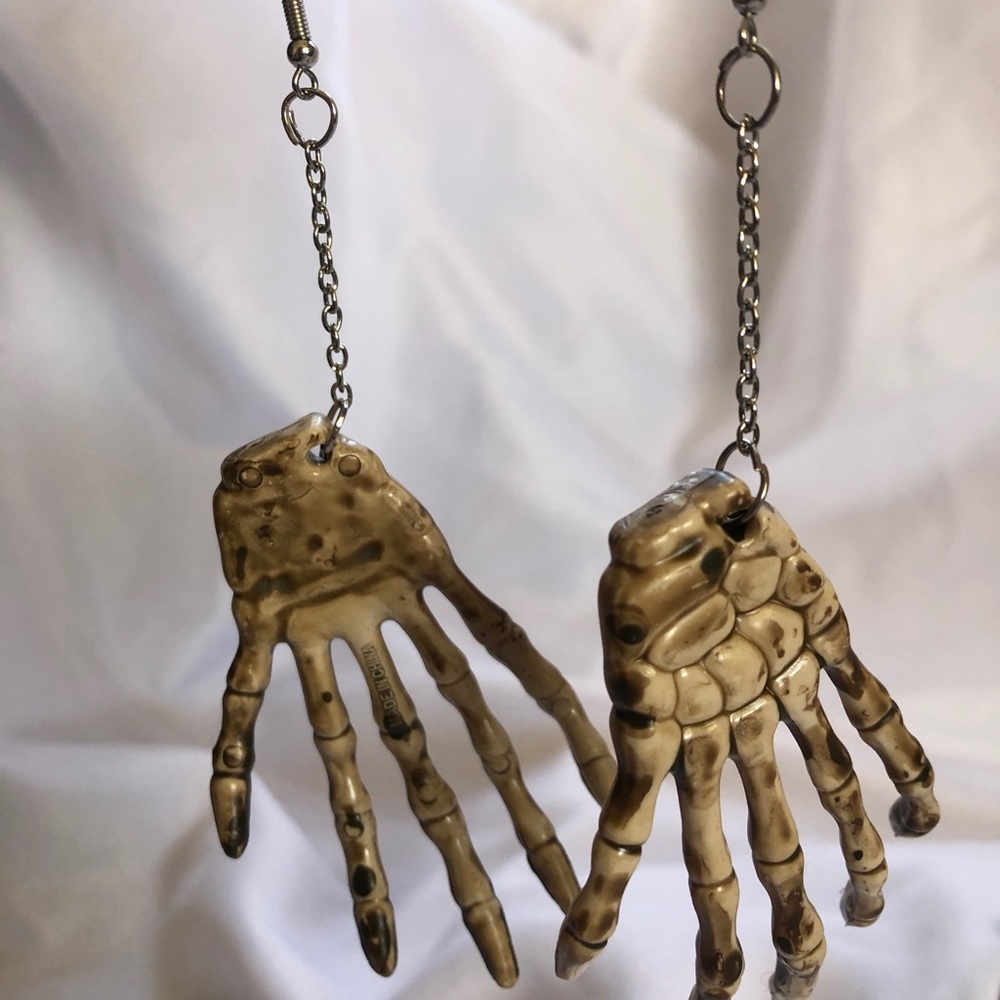Skeleton Hand Earrings